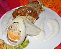 Une pâte à choux légèrement briochée accompagnée de ses morilles et du jambon, de sa truffe croustillante et de son Mornay fort en muscade et en gout fumé accompagné…