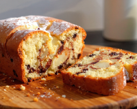 Cake à la poire et aux pépites de chocolat