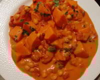 Curry de patates douces et pois chiches