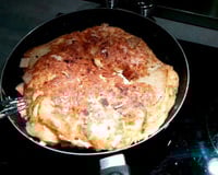 Tortilla aux pommes de terre et poulet