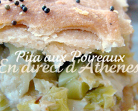 Pita aux poireaux et pruneaux