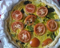 Quiche poireaux thon moutardé