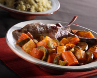 Royal de Couscous et Légumes Compotés