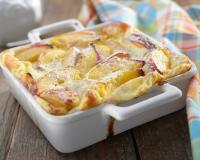 Clafoutis pêche amande