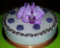 Le cheesecake à la violette