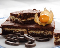 Un dessert tout chocolat.
