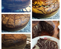 Gâteau tigré ou zebré