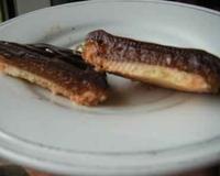 réalisées avec une pâte sucrée, une compote de melon et une ganache au chocolat noir