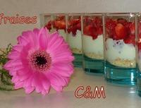 Toujours à la mode en verrine aussi les tartes sont bonnes.
