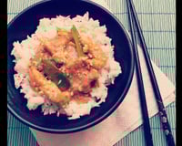 Poulet thai au beurre de cacahuètes