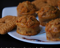 Fondants aux pommes, sirop de Liège et croustillant de speculoos