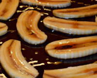 Banane flambée au miel