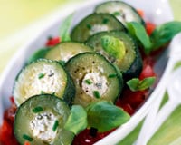 Courgettes saveur basilic