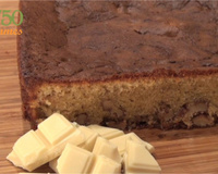 Brownie au chocolat blanc