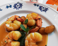 Gambas au cognac