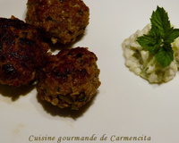 Boulettes de viande et tzatziki