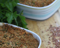 Gratin de blettes façon crumble de sarrasin