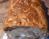 Recette originale de cake salé alliant terre et mer!