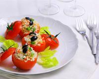 Ces tomates farcies aux saveurs marine.