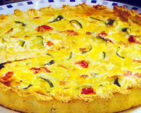 Quiche aux courgettes et aux tomates cerises