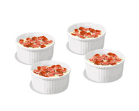Œufs brouillés à la tomate et au bacon