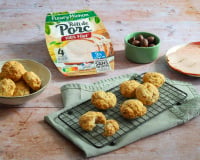 Sablés apéritifs au comté et rôti de porc