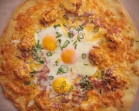 Pizza aux oeufs