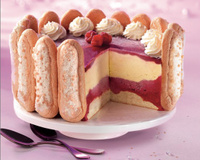 Le vacherin vanille et fruits rouges