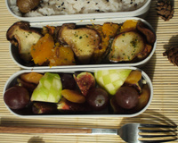 Courge butternut rotie aux cèpes et riz châtaigné