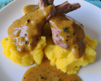Lapin à la moutarde et sa sauce onctueuse