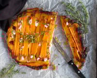 Tarte tatin aux carottes feta ricotta