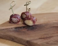 Marrons au confit de figues et jambon cru