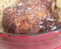 Épaule d'agneau et sa sauce kubor ails et échalotes