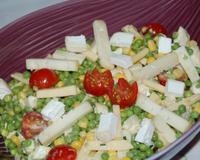 une salade simplissime,qui accompagnera les barbecues,qui peut etre emportée lors d'un pique nique,de plus elle est succulente.