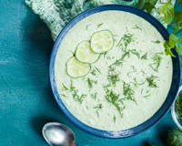 Soupe fraîche de concombre