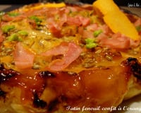 Tatin de fenouil confit à l'orange