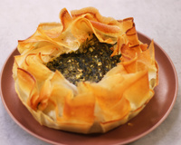 Spanakopita - Tarte épinards feta et feuille de brick
