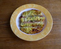 Gratin de courgettes et jambon de pays avec une pincée de muscade