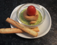 Verrine tomate-guacamole