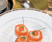 Canapés de saumon à la Chavignolaise