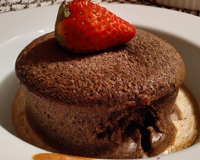 Soufflé fraise chocolat