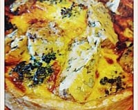 Quiche épaisse à la fourme d'Ambert et Brocolis