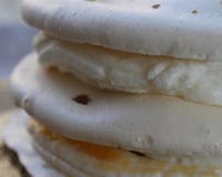 Mille-feuille de meringue crémeux aux abricots