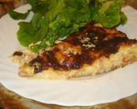 Tarte au jambon et chèvre frais