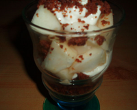 Douceurs au pain d'épices et poires en verrines