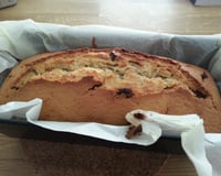 Cake au lait de coco et aux pépites de chocolat