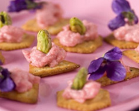 Crackers au tarama de printemps