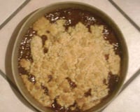 Crumble poire-banane-chocolat