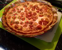 Tarte tomate cerise et mozzarella