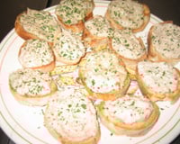 Toast apéritif au thon